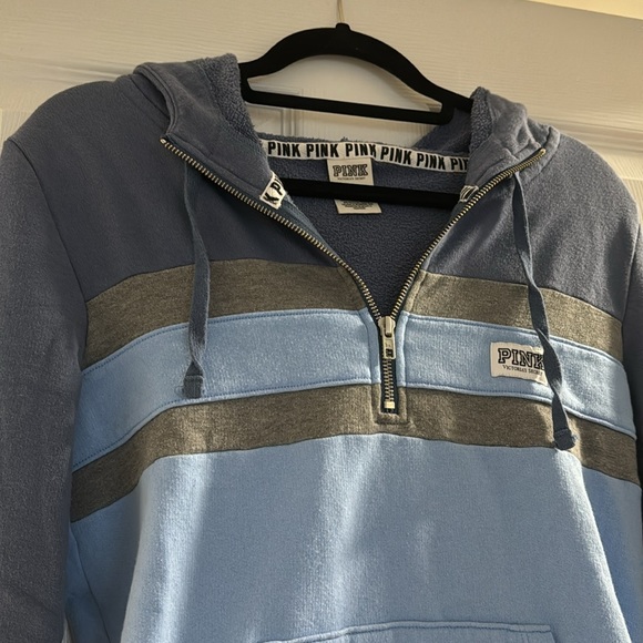 PINK / Women's Half-Zip Sweatshirt - Picture 2 of 6